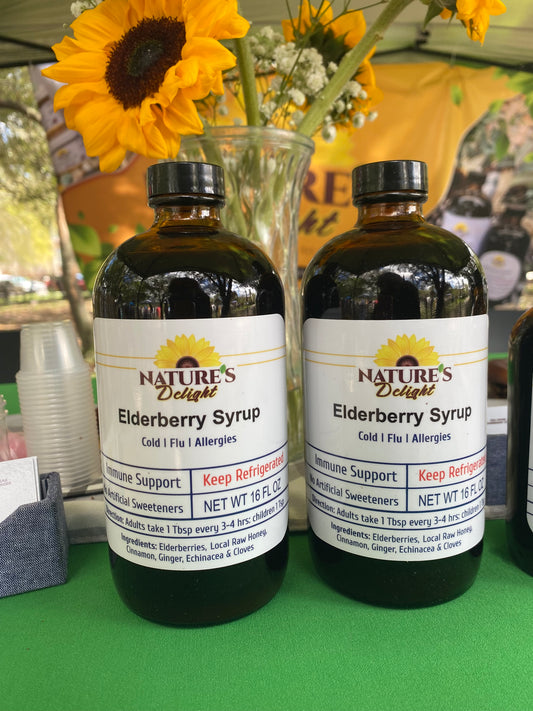 Elderberry Syrup -Immune Support for Kids - Immune Boosters for Adults - Natural Immunity Booster - Made with Honey & Elderberries